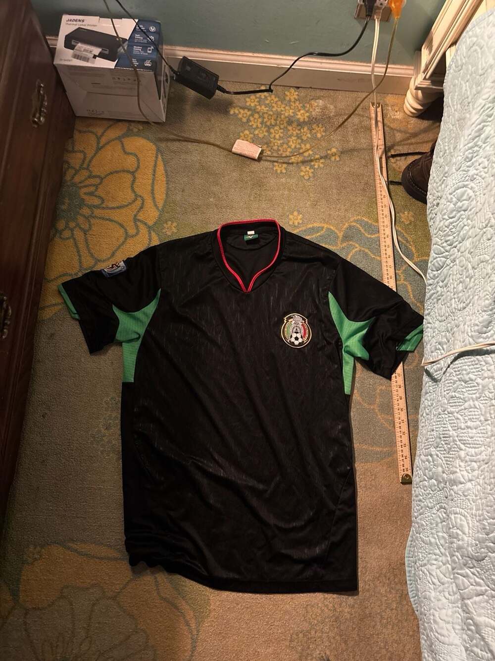 Mexico National Team 2010 South Africa World Cup Black Soccer Jersey XL